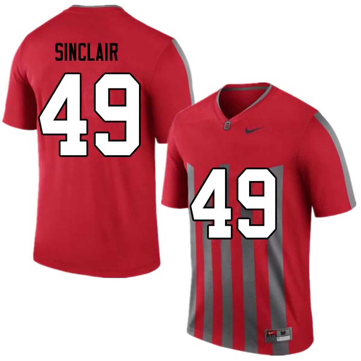 Darryl Sinclair Ohio State Buckeyes Men's NCAA #49 Nike Retro College Stitched Football Jersey SGB5756LJ
